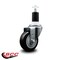 Service Caster 3.5'' Black Poly Wheel Swivel 1-1/2'' Expanding Stem Caster SCC-EX20S3514-PPUB-BLK-112 - alternate 4